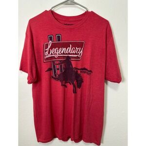 Wrangler Men's Legendary Rodeo‎ Graphic T-Shirt Red XL